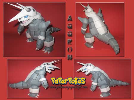 Pokemon Aggron Papercraft