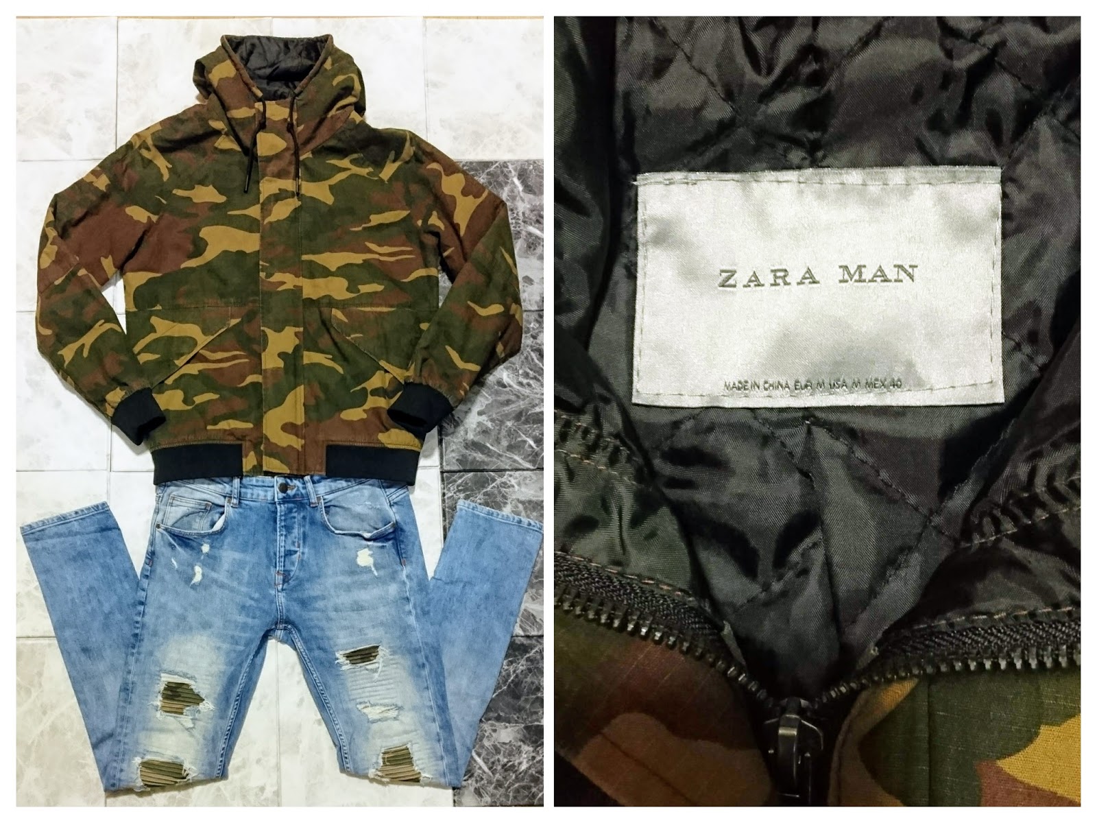 Zara ザラ 迷彩柄のジャケットで 冬コーデ を作る Zara Man マウンテンパーカー 着こなし方を考える