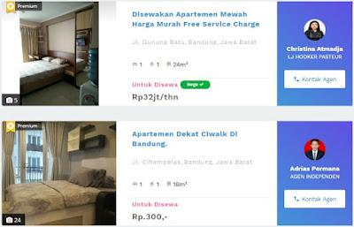 informasi yang dibutuhkan terkait sewa apartemen 99.co Indonesia