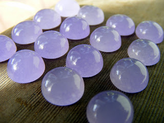 lavender jade cabochon