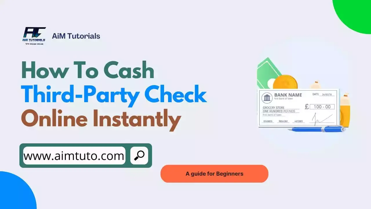 cash third party check online instantly