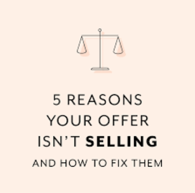 Five Reasons an Offer Won't Sell (+ how to repair them!)