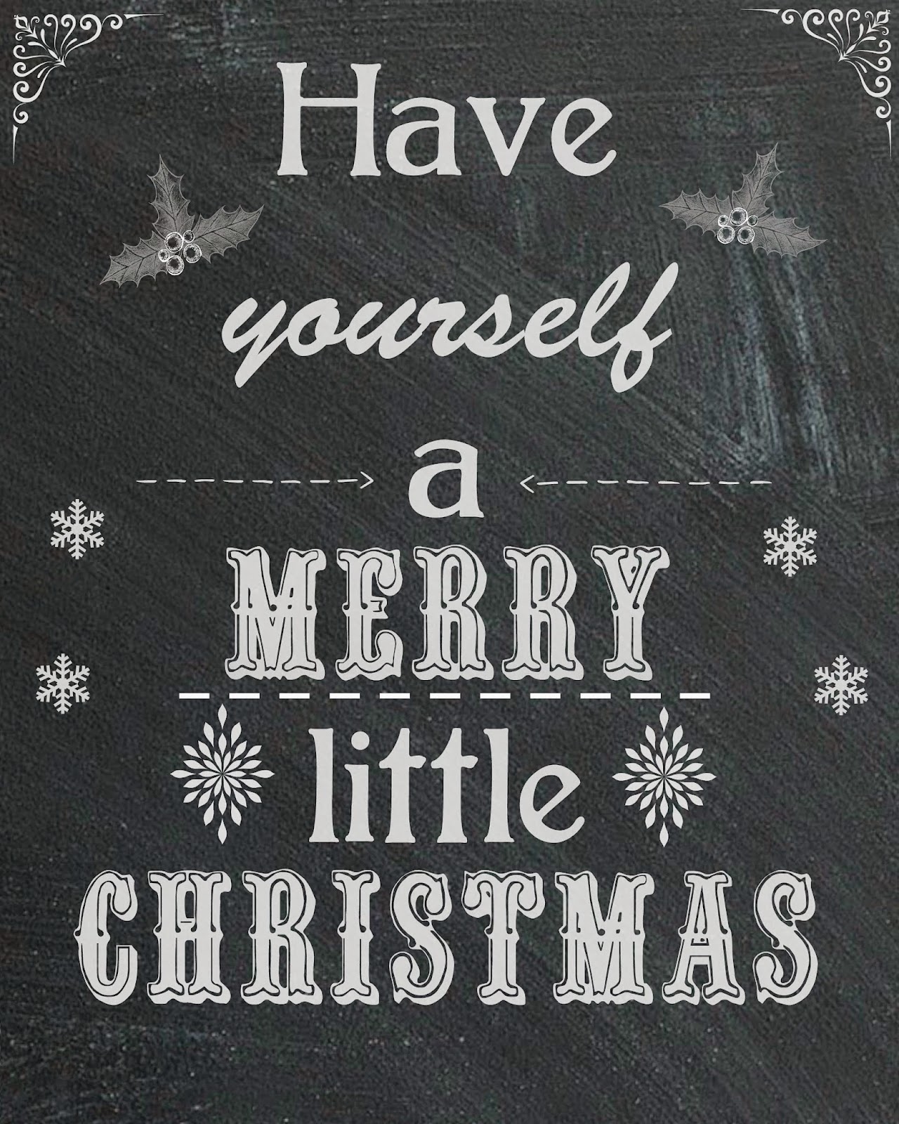 Free Christmas Chalkboard Printable  #TasteTheSeason #ad