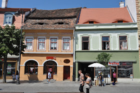 Calle Nicolai Balcescu, Sibiu, Transilvania, Rumanía.