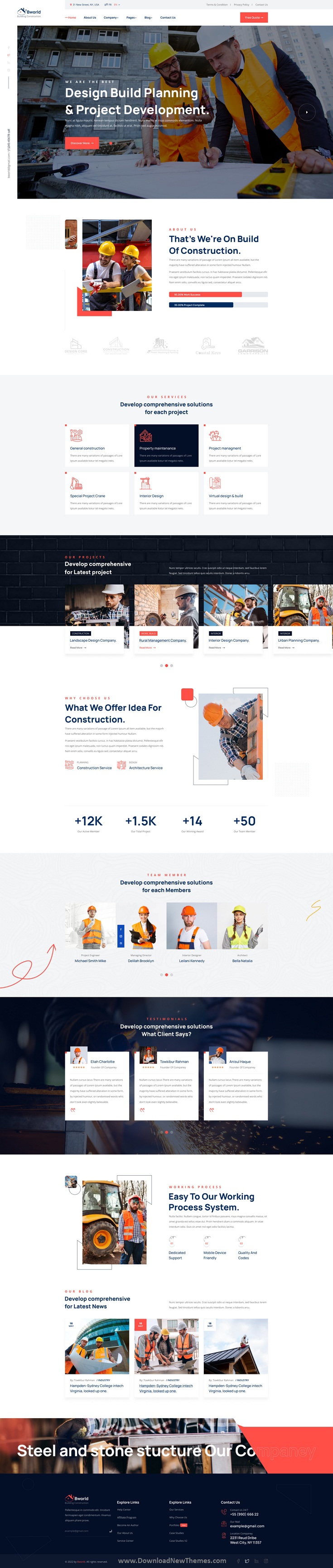 Bworld - Construction Figma Template Review
