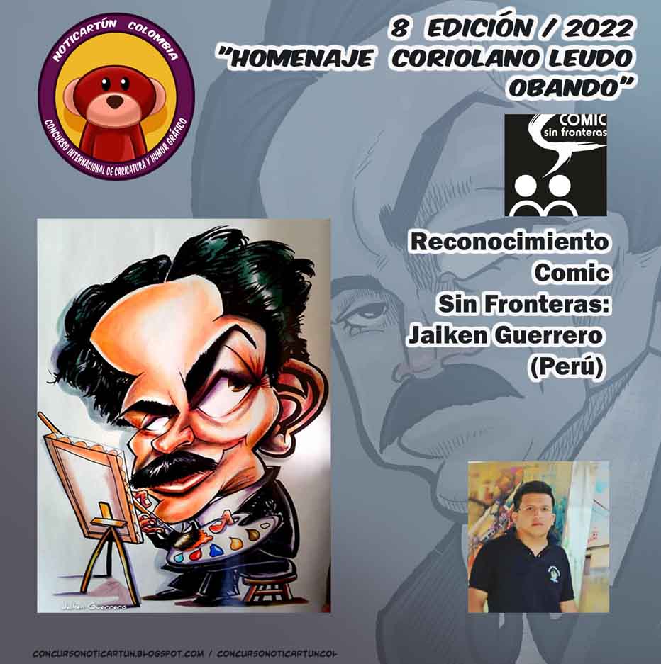 Winners of the 8th International Caricature Competition "NOTICARTUN COLOMBIA 2022"