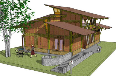 Tips Desain Rumah  Bambu 