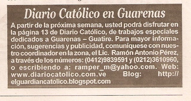 Diario Católico en Guarenas