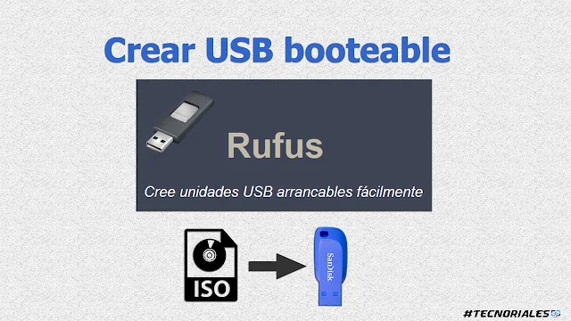 crear usb booteable con rufus e iso