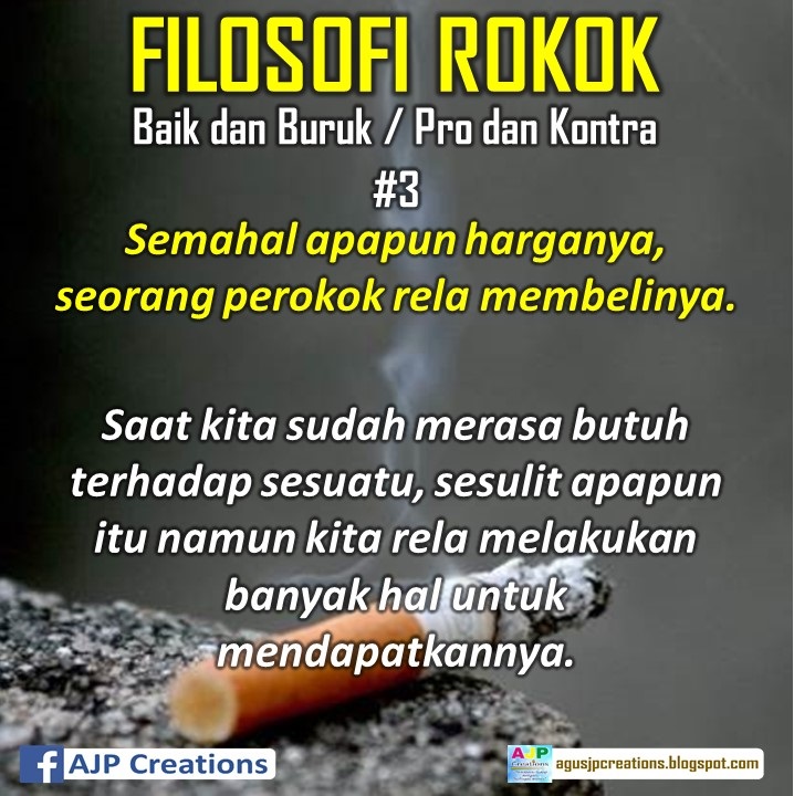 Kata-Kata Bijak Filosofi Rokok  AJP Creations