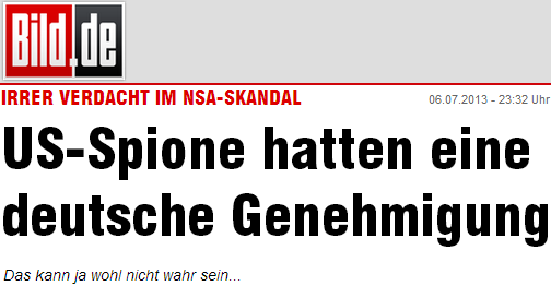 irrer Verdacht - US-Spione hatten eine deutsche Genehmigung