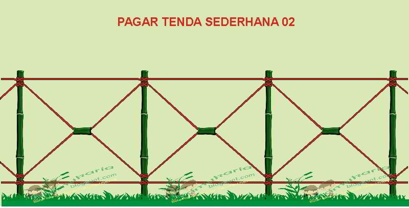 Cara Membuat Pagar  Perkemahan Pramuka Dengan Mudah