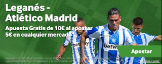 betway promocion Leganes vs Atletico 3 noviembre