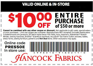 hancock fabrics coupons 2018