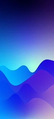 Blue Waves Abstract iPhone Wallpaper