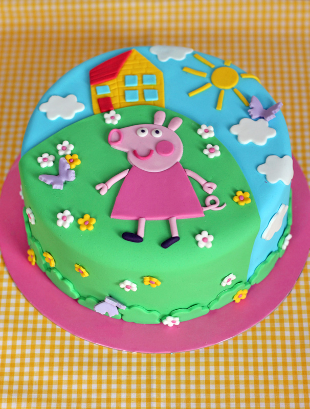 sugar: Peppa a hearts how make Pig birthday jam cake buttercream butter and to  Birthday Cake