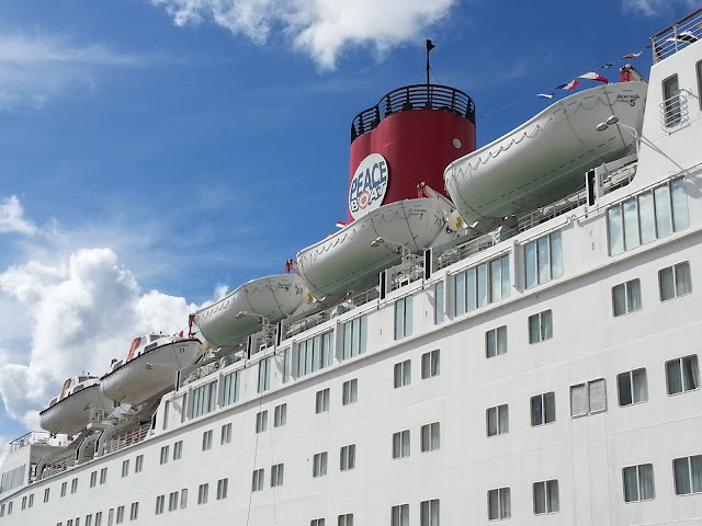 Peace Boat Ocean Dream in Bergen, Norway; Ships in Bergen