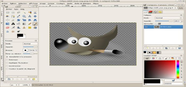 GIMP interface
