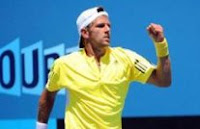 Jurgen Melzer, pumping his fist in a win over Kei Nishikori at the Australian Open