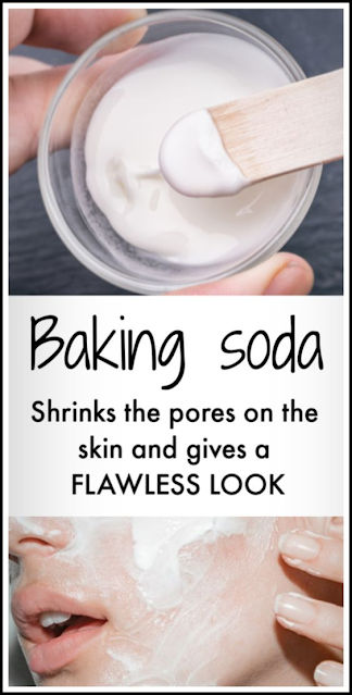 Baking Soda: Shrinks The Pores On The Skin And Gives A Flawless Look