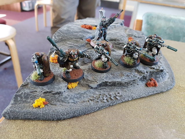 Warhammer 40k battle report - Crucible of War - Rescue - 2000 points - Dark Angels, Primaris Vanguard, Imperial Knights and Assassins vs Thousand Sons and Black Legion.