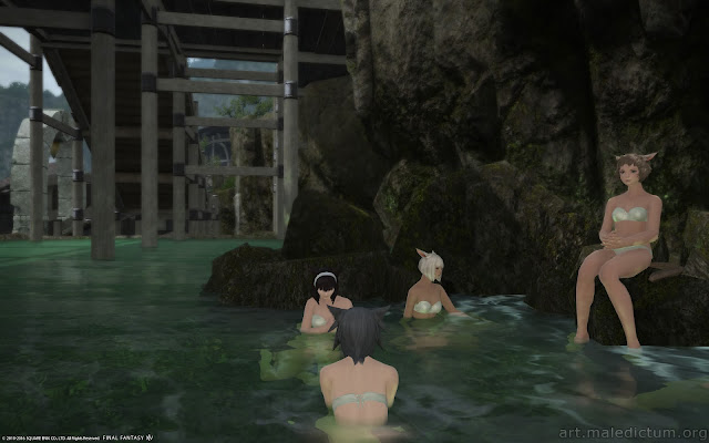 Final Fantasy XIV: милашки в купальне