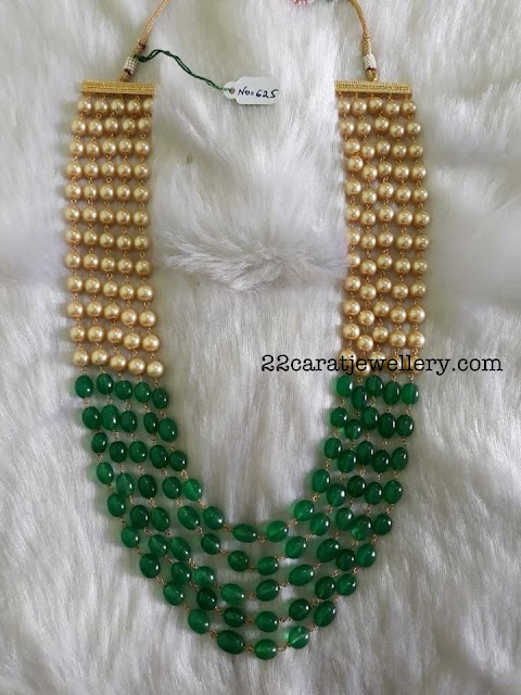 Emerald Beads and Pearls Haram