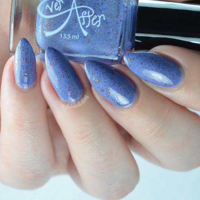 blue holographic nail polish