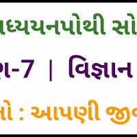 STD 7 SCIENCE UNIT-17 "JANGALO AAPNI JIVADORI" SVADHYAYPOTHI SOLUTION