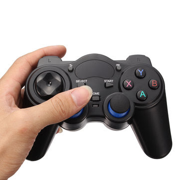 2Pcs 2.4GHz Wireless Game Controller Gamepad Joystick For Android TV Box PC 