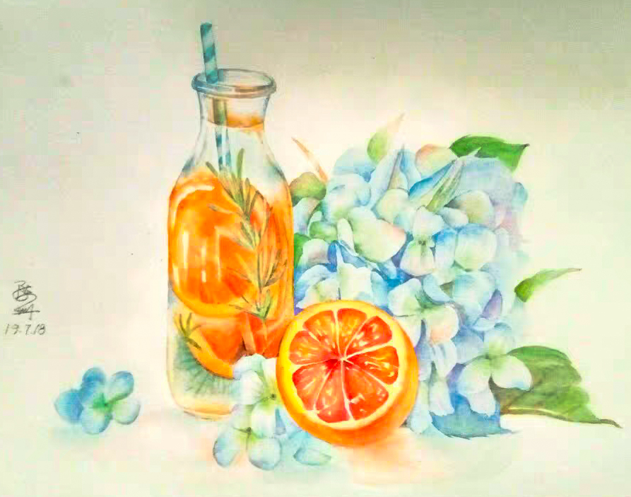 26 Watercolor ideas of flower fruit ，Where is Watercolor from？come to see my collection