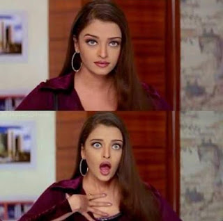 AISHWARYA RAI BACHCHAN SHOCKED REACTION