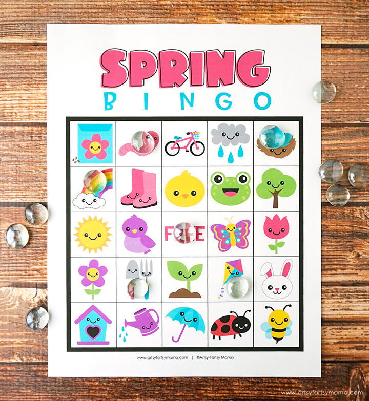 Free Printable Spring Bingo | artsy-fartsy mama