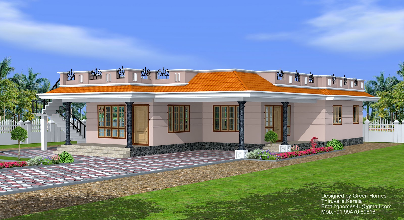 kerala style single storey house design