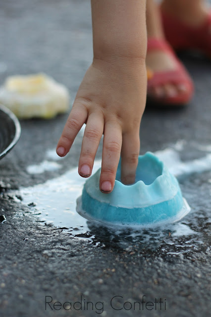 Ice volcanoes are easy to make and a fun science and play activity for kids of any age.