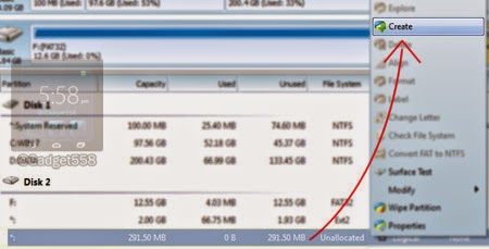 Membuat partisi baru di sd card