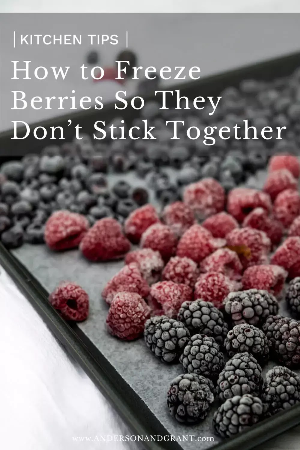 How to freeze berries so they don't stick together