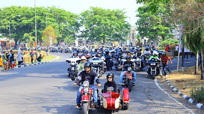 Silaturahim Pencinta Motor Besar, HDCl Gelar Safety Riding Training dan Baksos di Puspenerbal Juanda