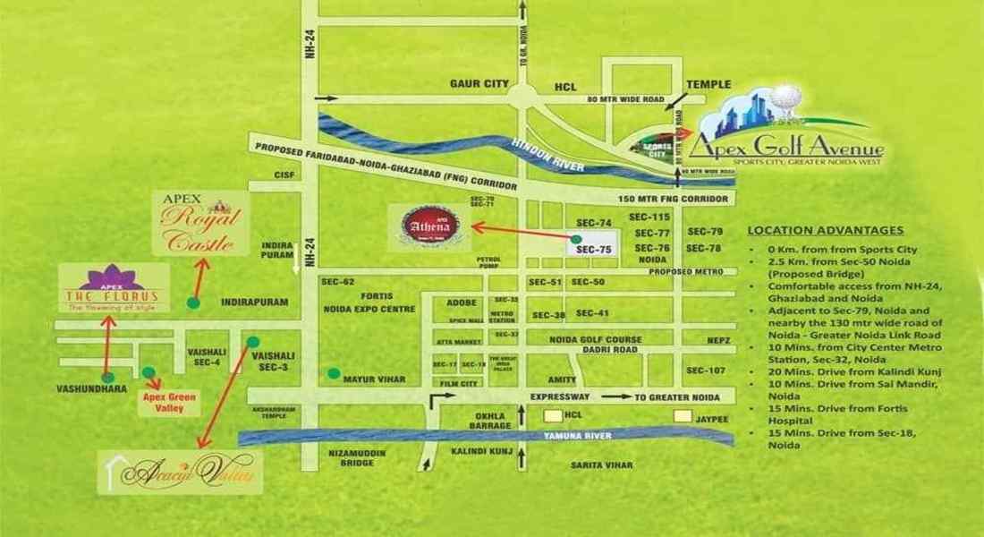 Apex-Golf-Avenue-Location-Map
