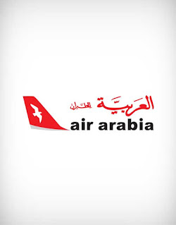 air arabia logo vector, air arabia logo, airport logo, aircraft logo, flight logo, runway logo, airline logo, airways logo, pilot logo, airbus logo