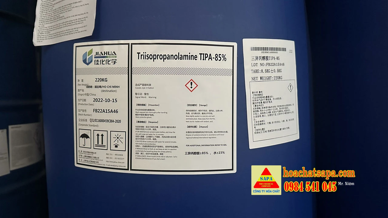 Phụ gia trợ nghiền Triisopropanolamine (TIPA)