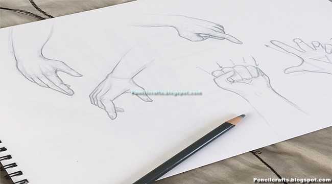 Pencil Drawings Hands
