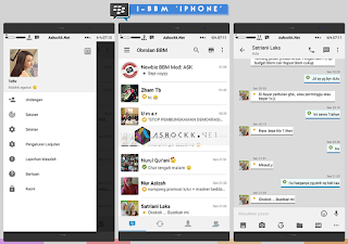 Download i-BBM versi 2.11.0.18 - UI Modern Style iPhone Terbaru Gratis