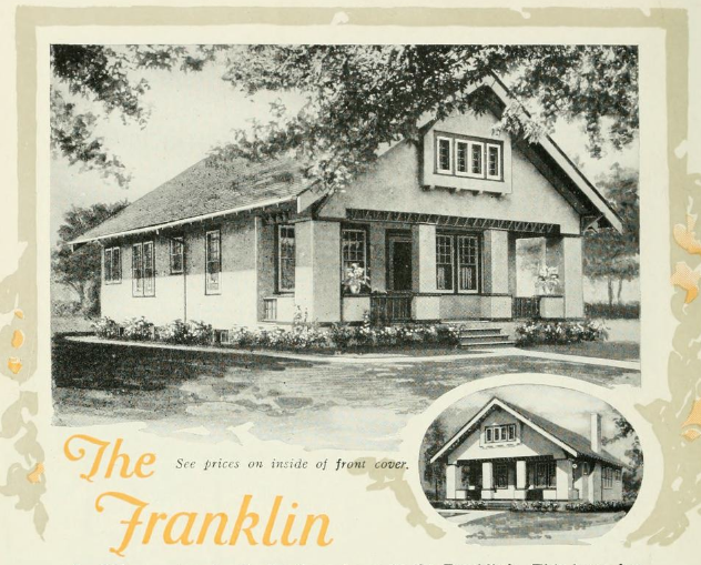 left side view of Aladdin Franklin model as shown in the catalog