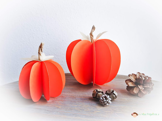 diy calabaza de papel diy pumpkin paper