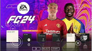 Download UPDATE PES EA Sports FC 2024 PPSSPP Latest Summer Transfer Peter Drury Commentary Real Face Best Graphis HD
