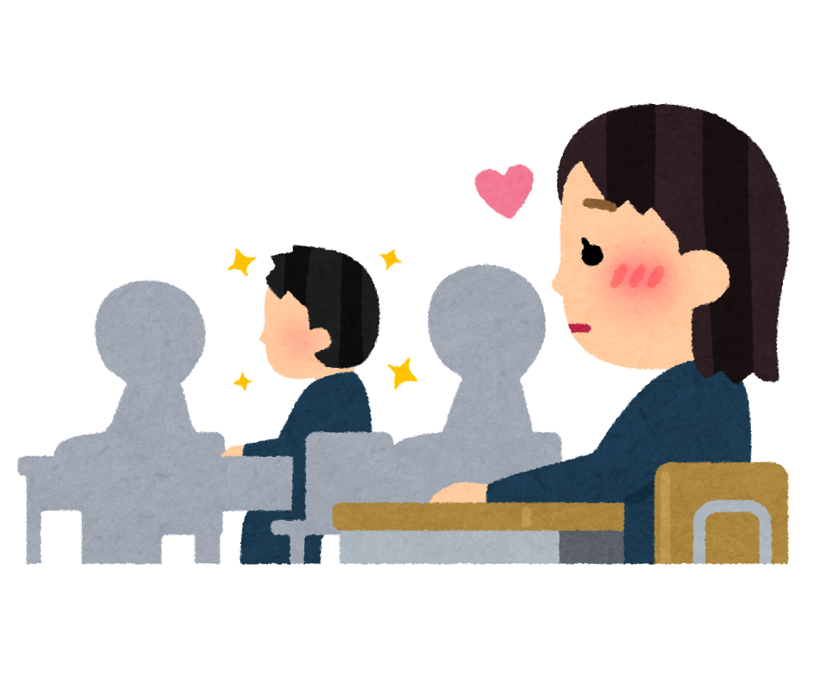 クラスメートに片思いをする女子生徒のイラスト かわいいフリー素材集 いらすとや