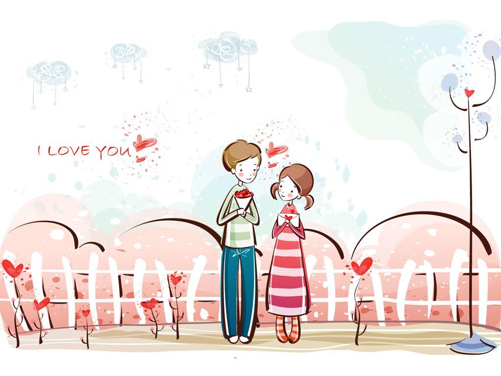 Animasi Kartun Couple Romantis Kolek Gambar