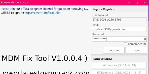 MDM Fix Tool V1.0.0.4 (Need Activation)
