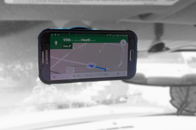 Galaxy S4 attached with a DENOTEK Windshield Car Phone Mount Holder